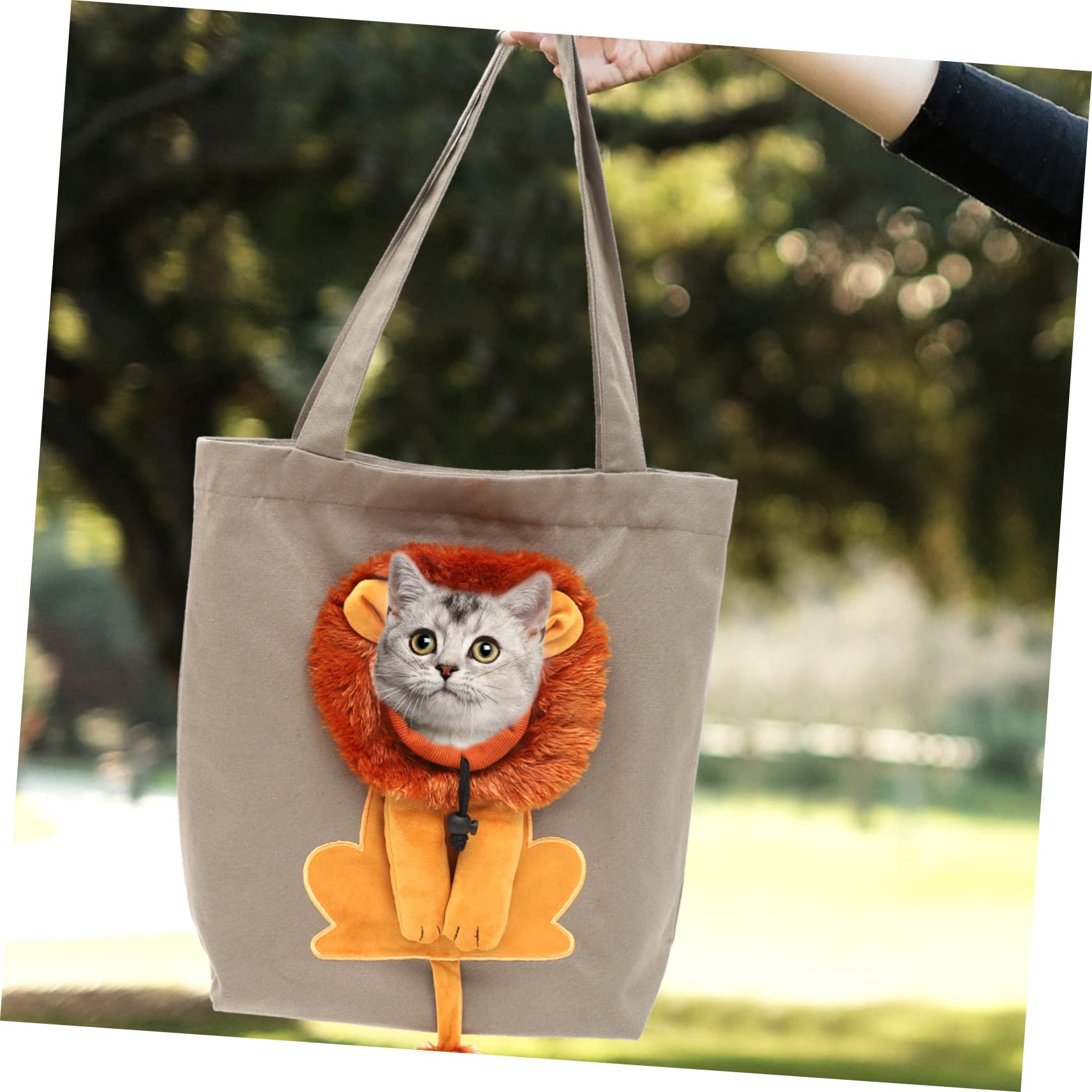 Amazon | Hohopeti 猫犬用 ペット用 帆布バッグ ライオン Amazon | Hohopeti 猫犬用 ペット用 帆布バッグ ライオン