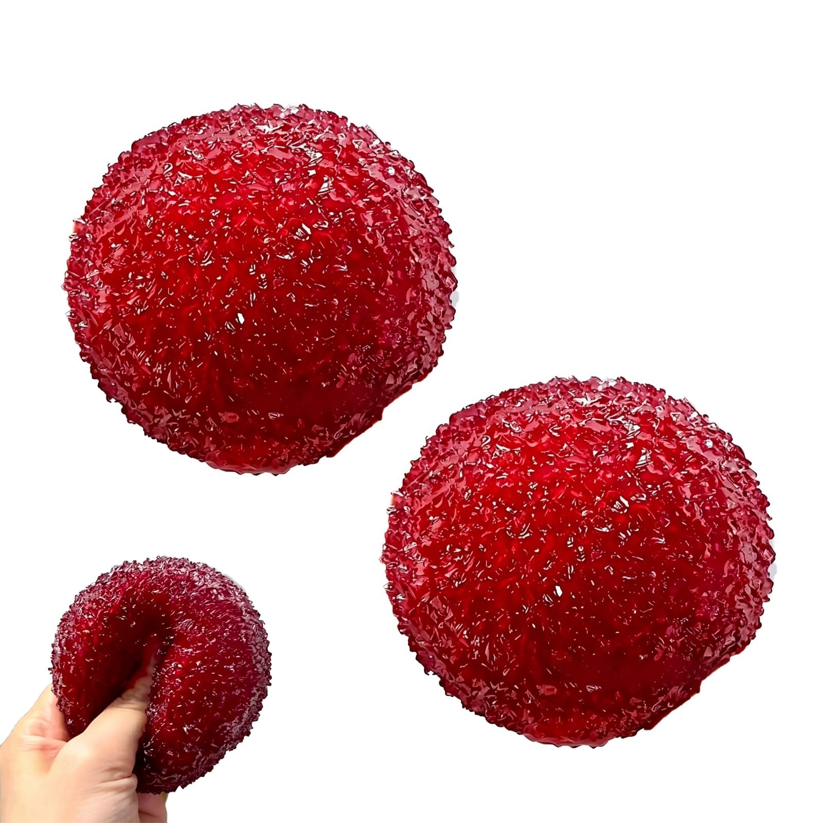 2 Pcs Bayberry Shape Crunchy Squishy Crunchy Stress Ball