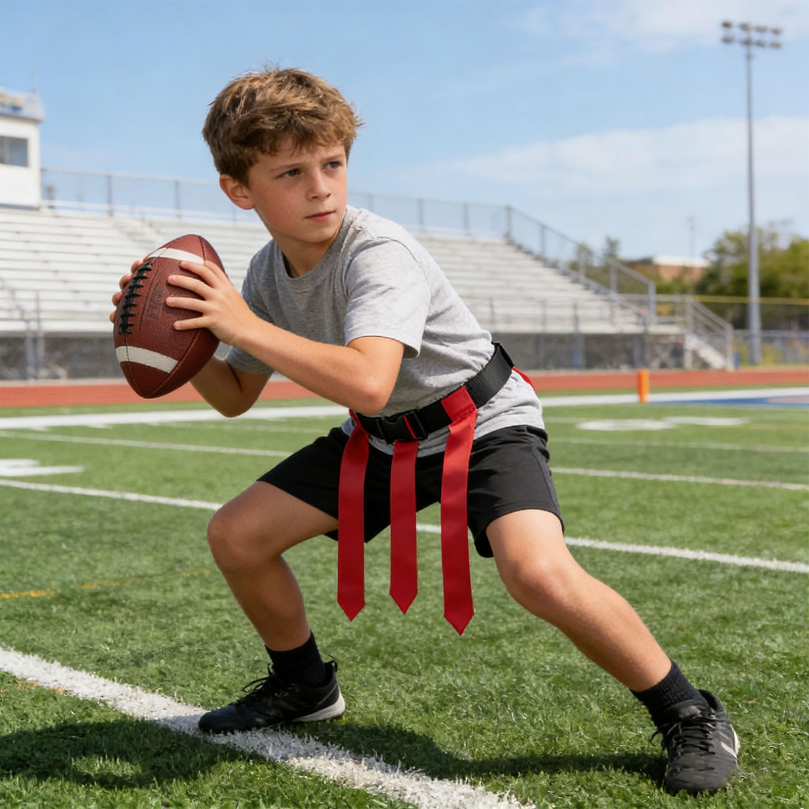10 bandiere in vita per sport di squadra con 30 pennarelli staccabili e 6 coni cintura regolabile per bambini e adulti a sgancio rapido set di bandiere da calcio