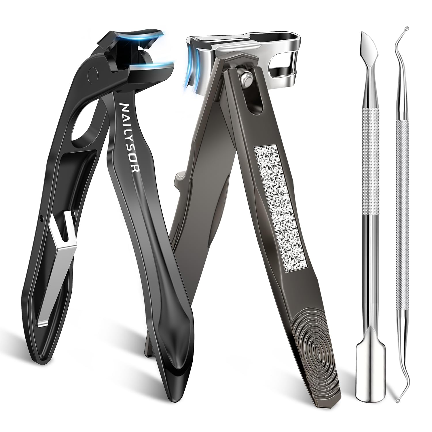 360 Rotating Nail Clippers for Seniors with Arthritis Ergonomic Long Handled Toenail Clippers for Thick Nails for Seniors