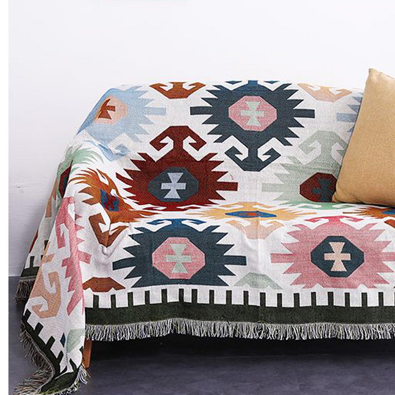 Amazon｜マルチカバー インド綿100％ ベッドカバー 布 マルチ