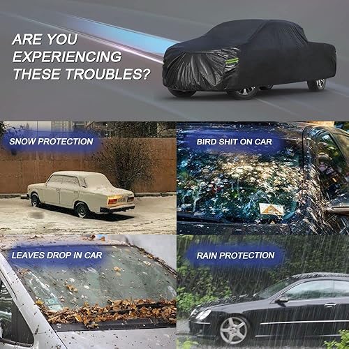 Miniatura 4 de Kaugung Funda impermeable para camioneta Ford Ranger de 1998 a 2023, 7 capas de cubierta completa resistente para todo tipo de clima, protección