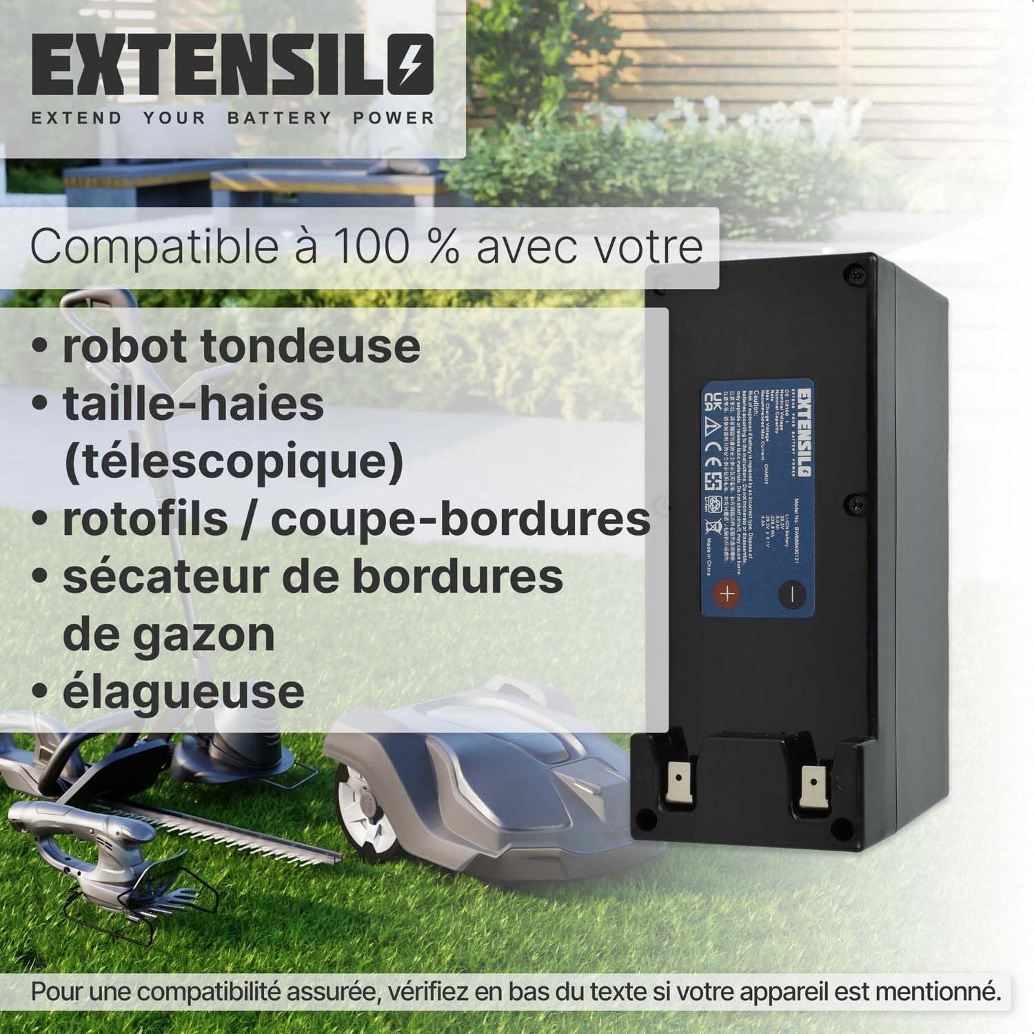 Batterie Compatible avec Techline D25