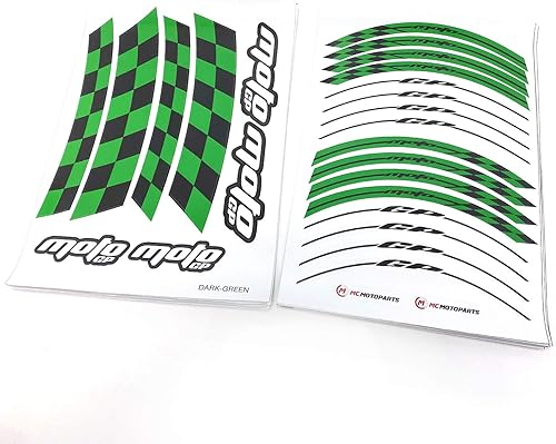 Vista 39 de MC MOTOPARTS Adhesivos adhesivos para llantas de 17 pulgadas AA01 compatibles con GSX1300R GSXR1000 GSXR600 (azul aguamarina)