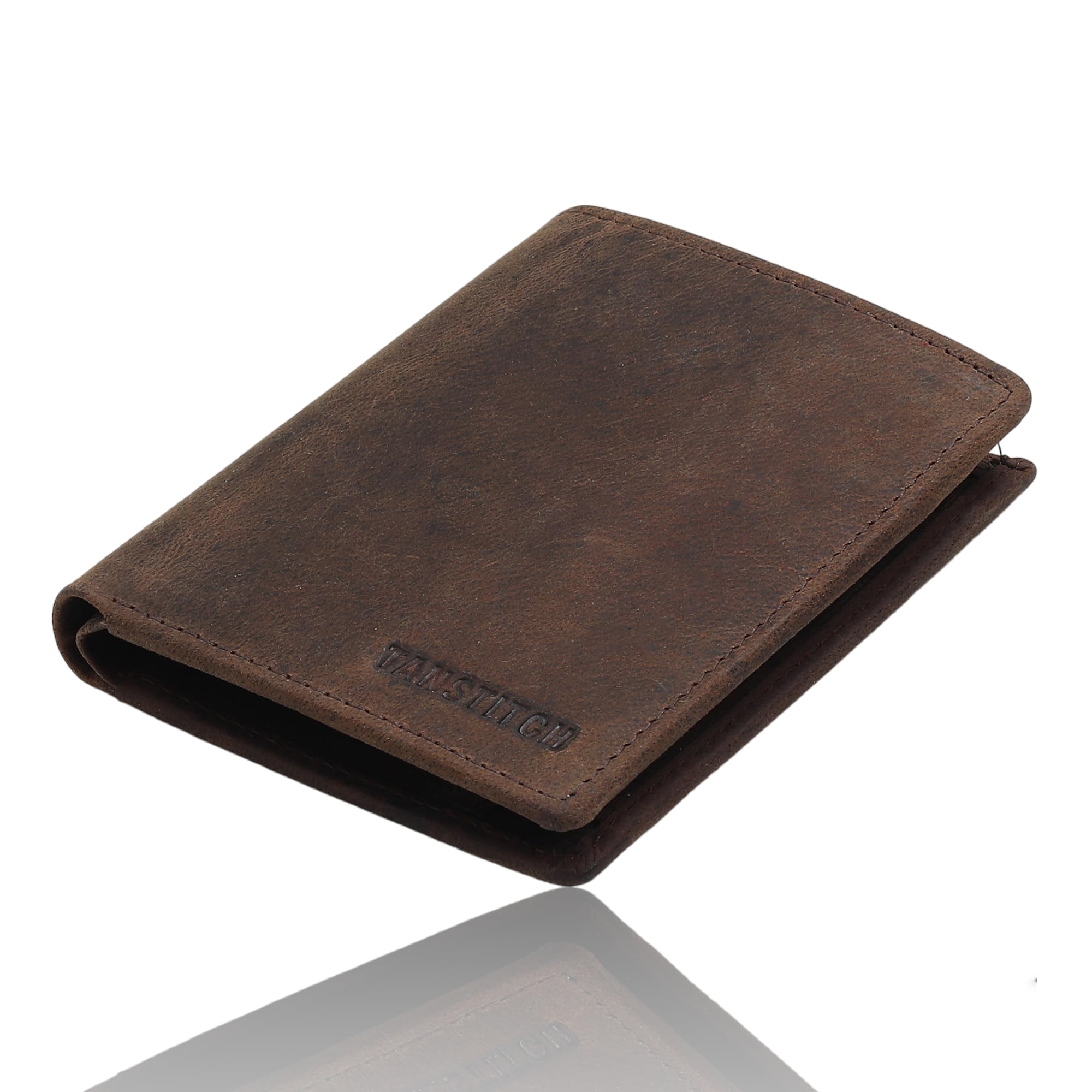TANSTITCH Slim Leather Wallet for Men's | Small Wallet for Men's | Minimalist Wallet & Thin Wallet | RFID Protected Wallets for Men