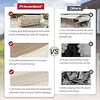 Vista 3 de Porch Shield. Cubierta protectora para mesa de jardín.