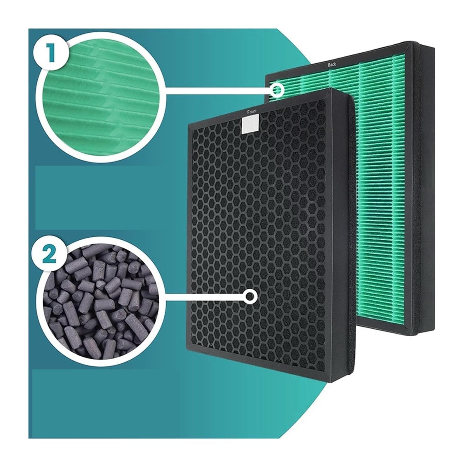 Juego De Filtros HEPA H13 De Repuesto Compatible con Coway Airmega
