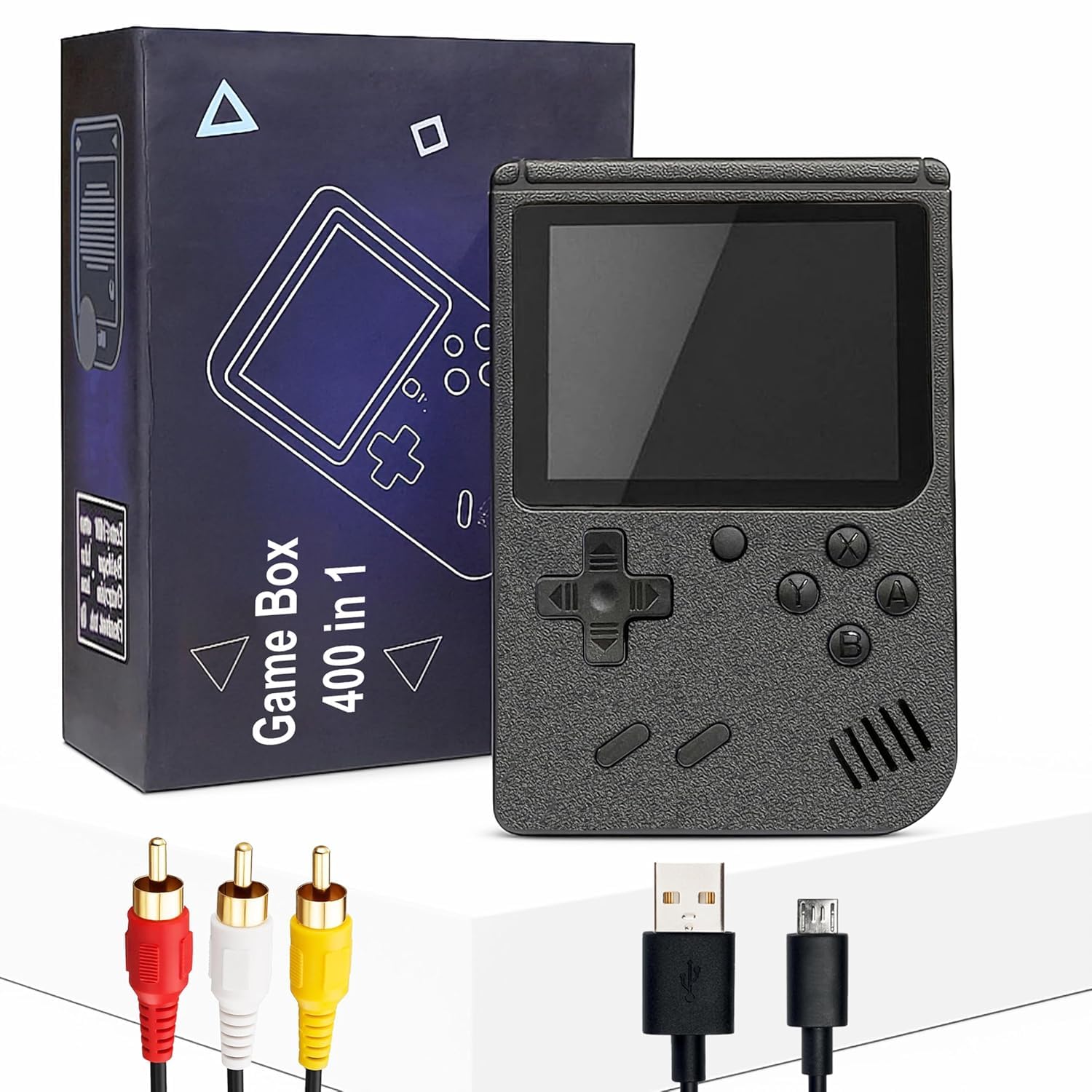 Rechargeable Pocket Video Game Console 400-in-1 Retro Handheld Gaming Console with Built-in Classic Games, TV Output, Rechargeable Battery, Multicolor (Random Color)-image-25