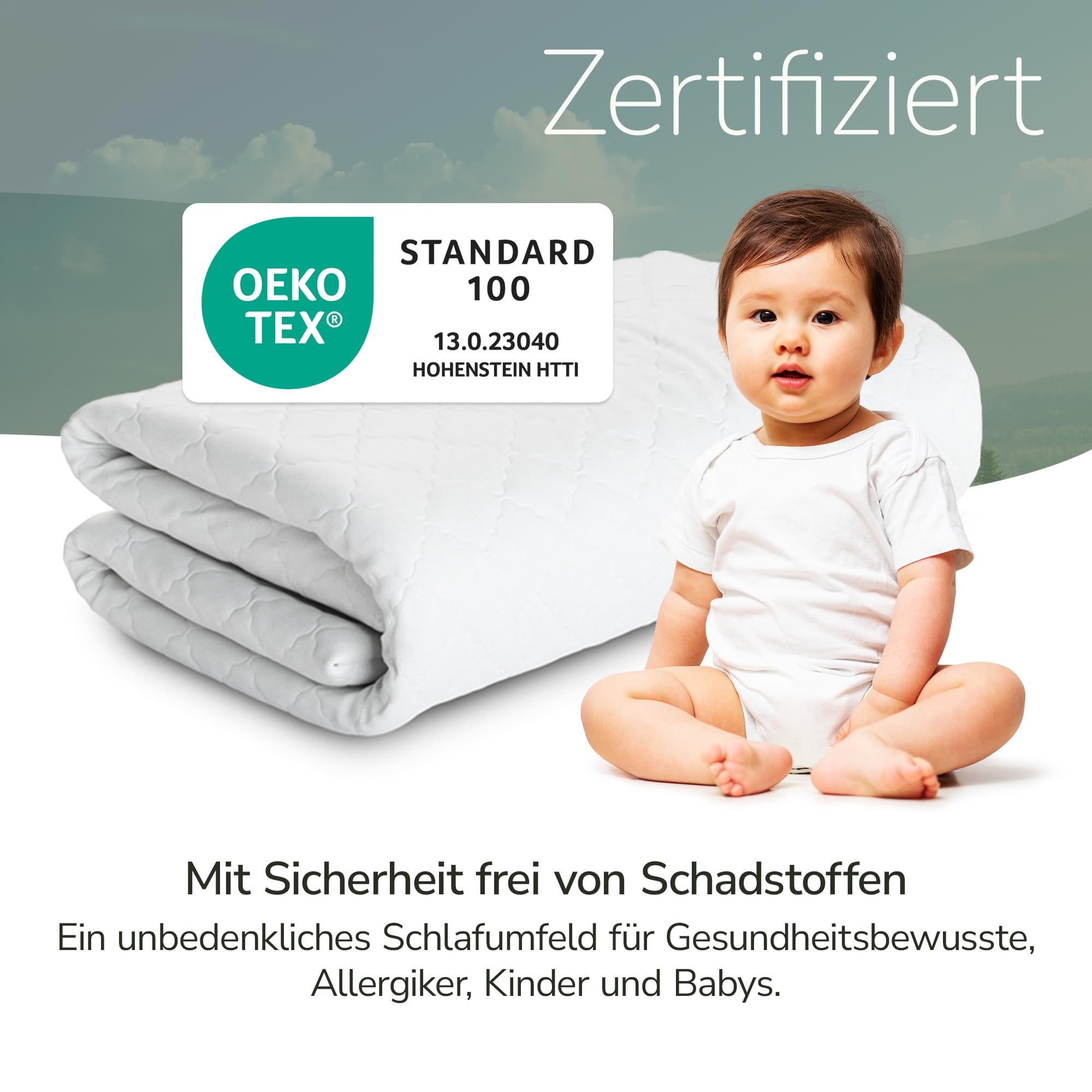 MSS e.K. hochwertiger Topperbezug Classic | 180 x 200 x 5 cm | mit Reißverschluss | aus weicher Mikrofaser | Stoffdichte: 212 g/m² | Flauschige Karosteppung | waschbar 60°C | schadstoffgeprüft