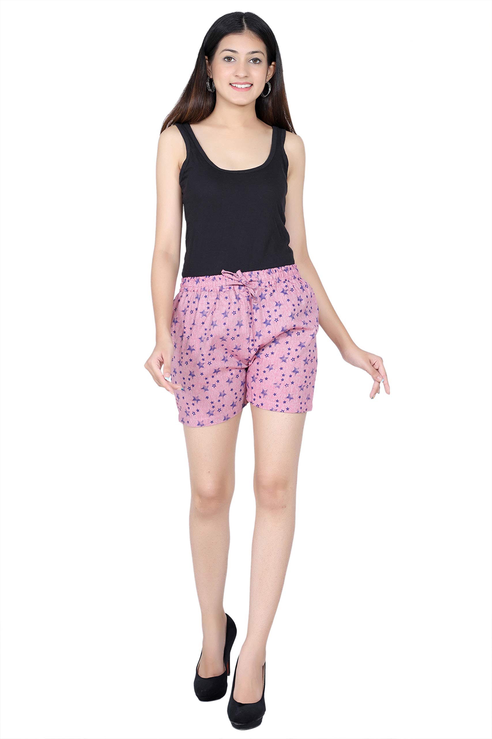 Women's Cotton Printed Lounge Shorts