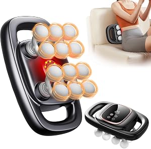 12-Head Massage Gun, 3 Modes, 30 Levels Of Intensity, Electric Deep Tissue Massager, 4k Smart Display, Suitable For Lazy People, The Elderly And Office Workers
