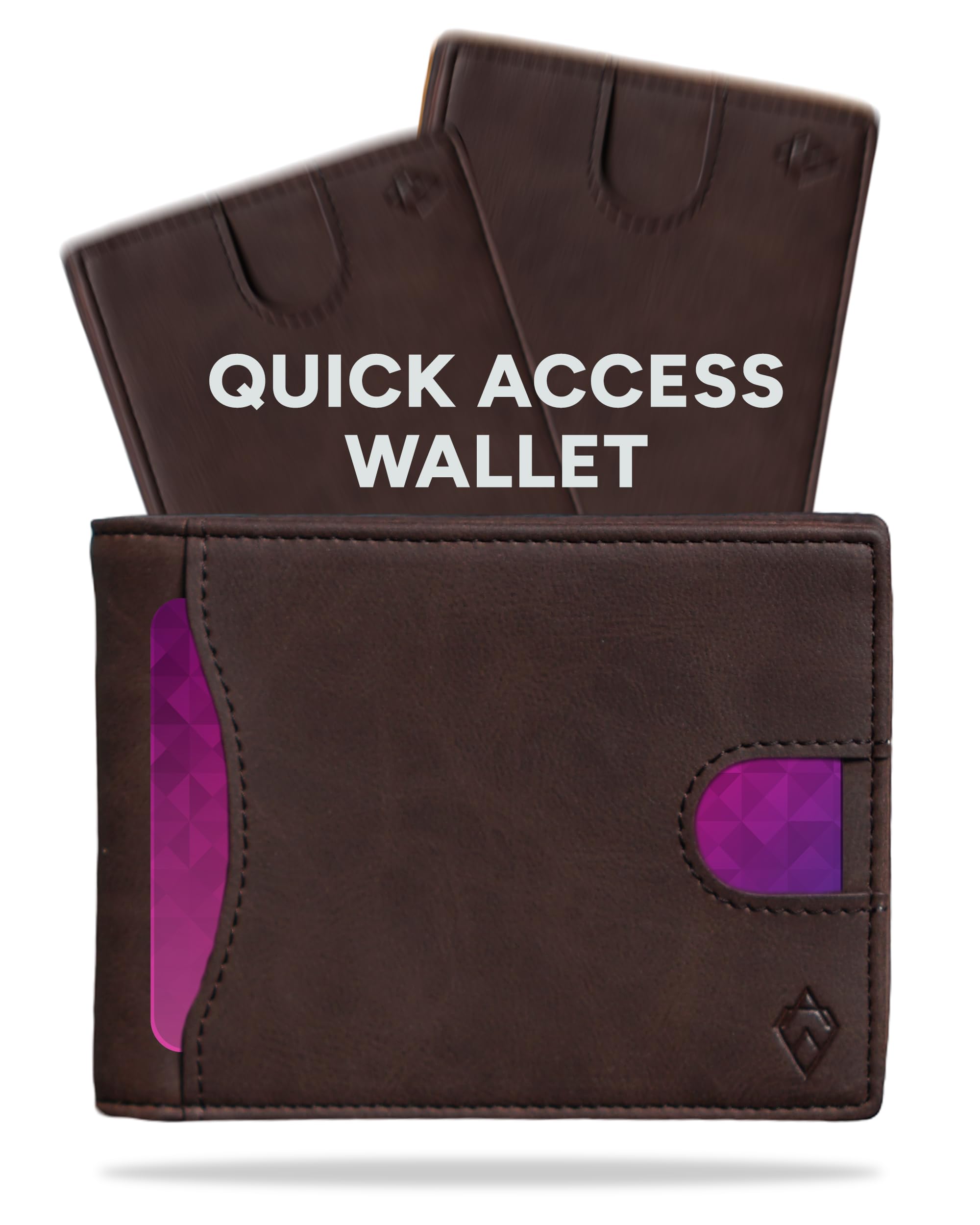 RFID Blocking Bifold Card Wallet and Gift Box – Stylish Mens Wallet – Credit Card Holder Wallets for Men (Delta Collection)