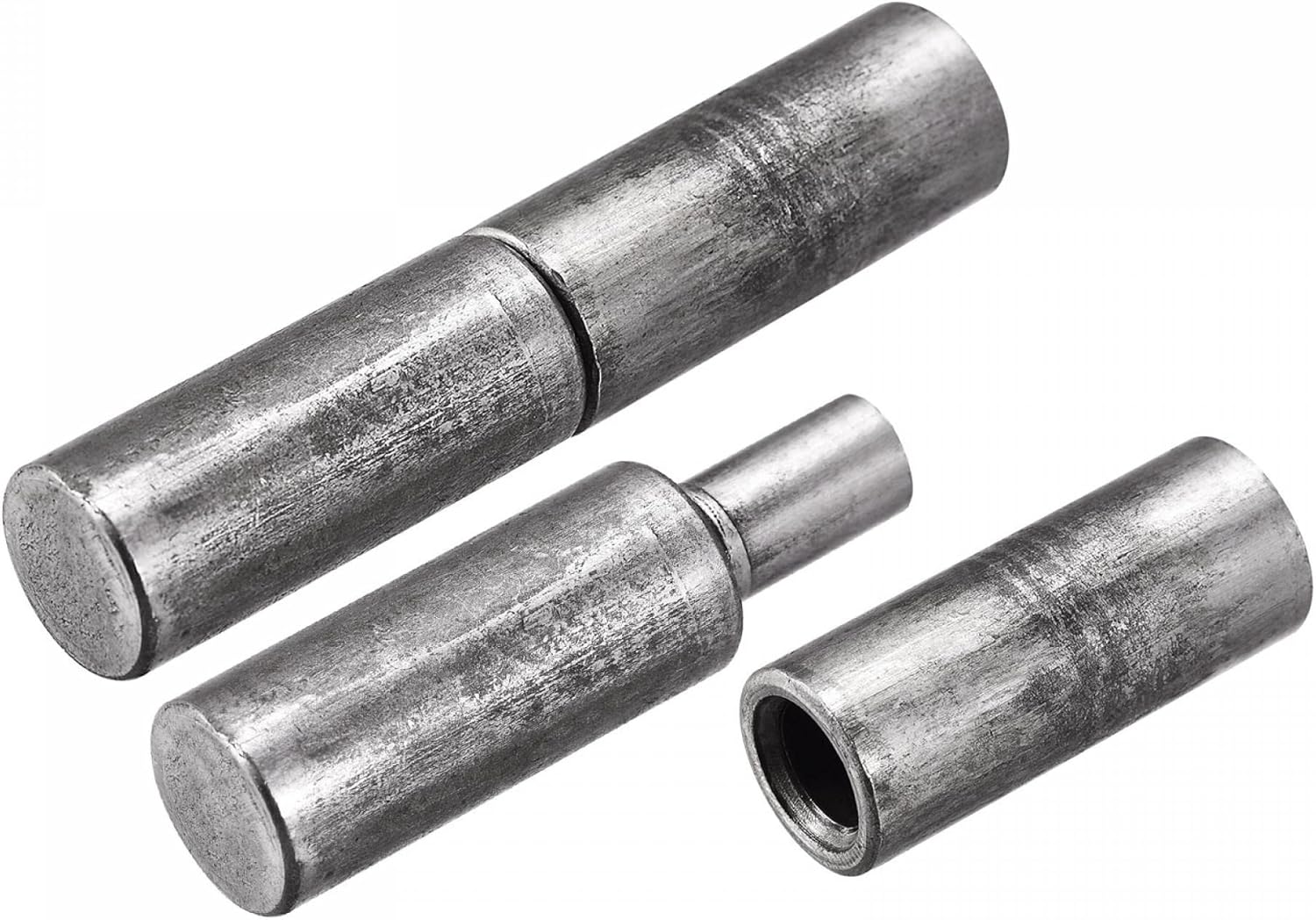 uxcell Weld on Barrel Hinges, 42mm x 11.5mm Male to Female Iron Hinge Pin for Metal Home Gate Door Window 10 Pairs