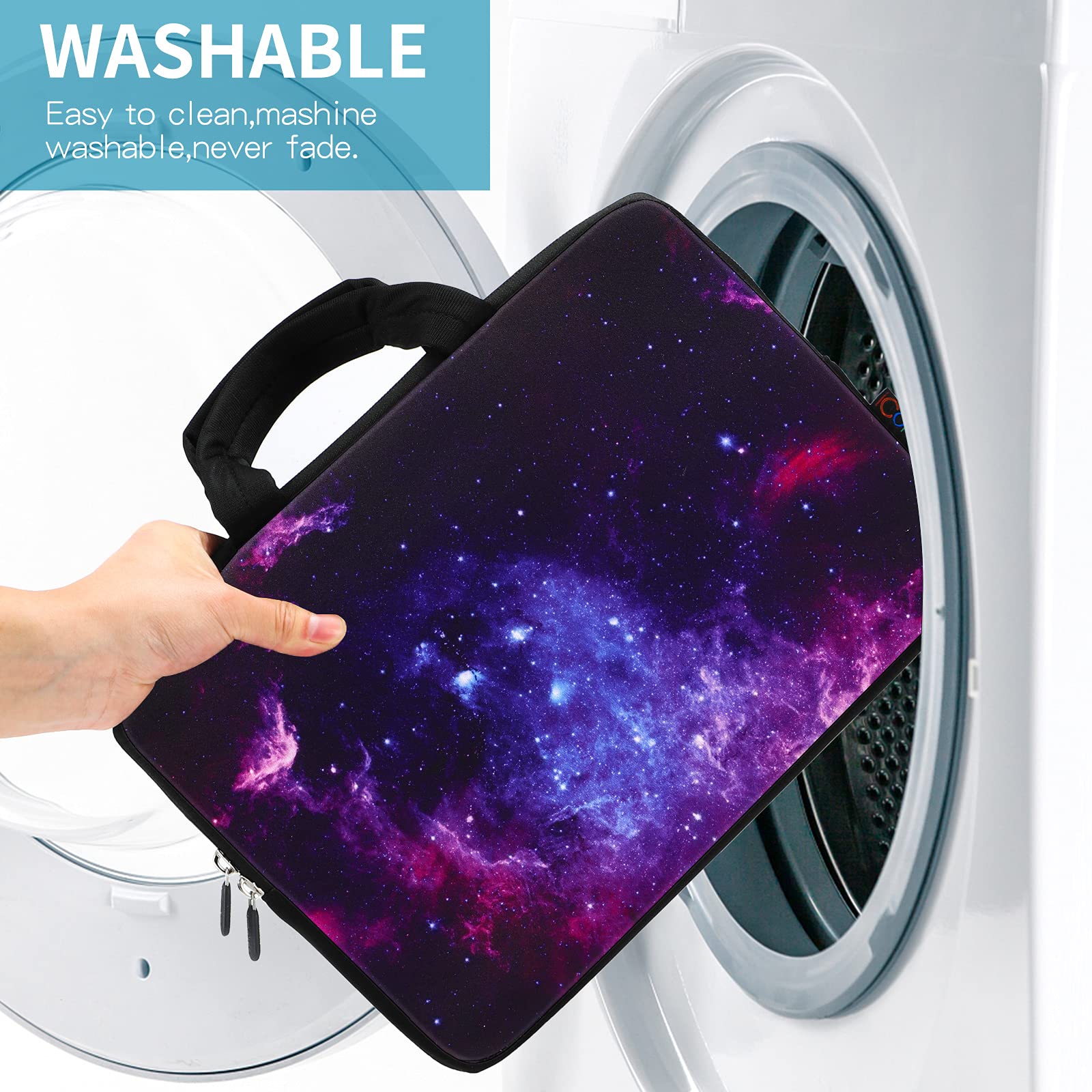 ICOLOR 11 11.6 12 12.1 12.1 12.5 pollice Laptop Borsa per Chromebook Custodia Notebook Ultrabook Borsa Tablet Copertura Neoprene Laptop Sleeve chromebook Sleeve con Maniglia Bambini Ragazzi Ragazze