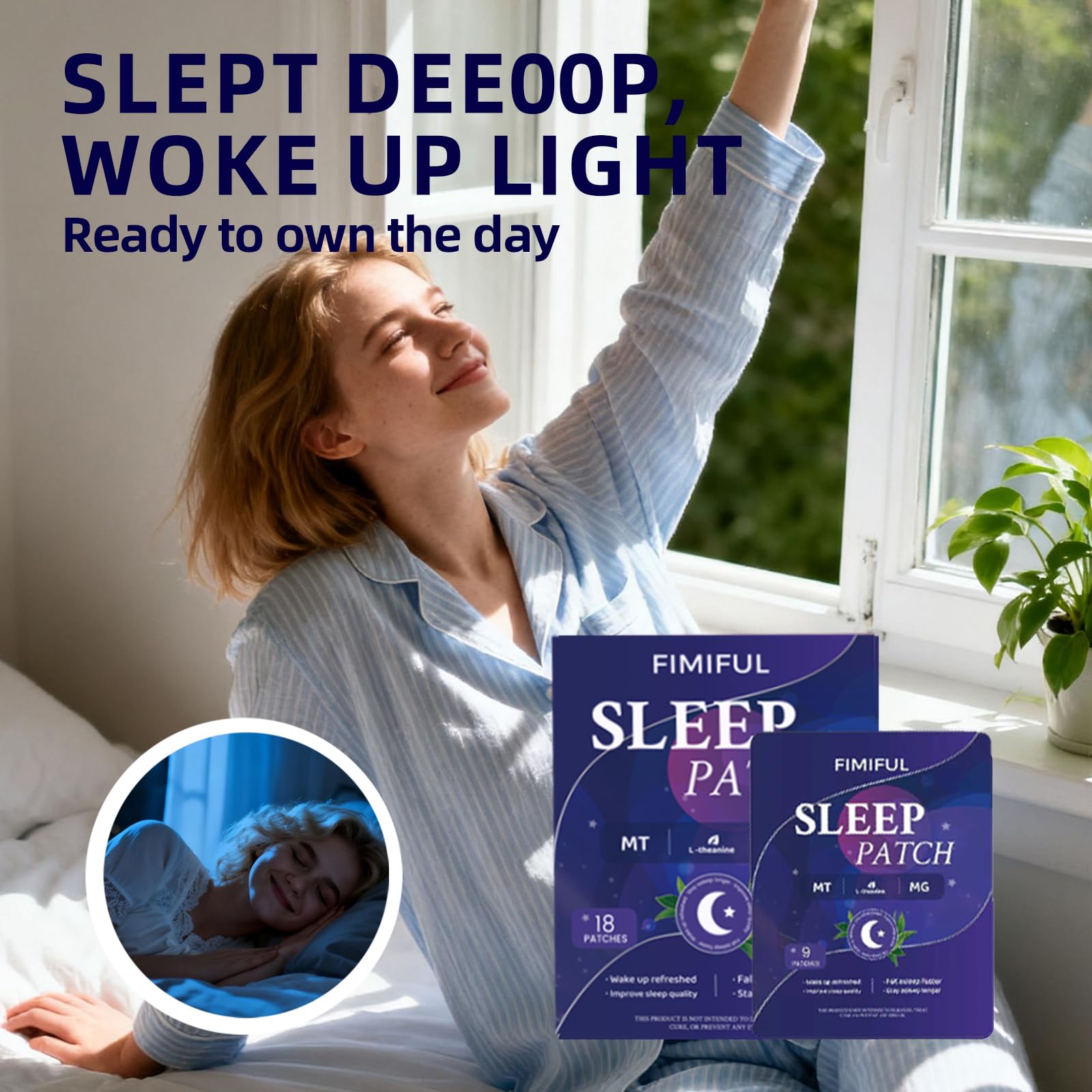 Sleep Patches,Melatonin Patch for Adults, Microdart Sleep Patch with Magnesium Glycinate L-Theanine Sleep Support Supplement Long-Lasting Night, Relax & Wake Up Refreshed for Men & Women-18 Pack — Amazon image 3