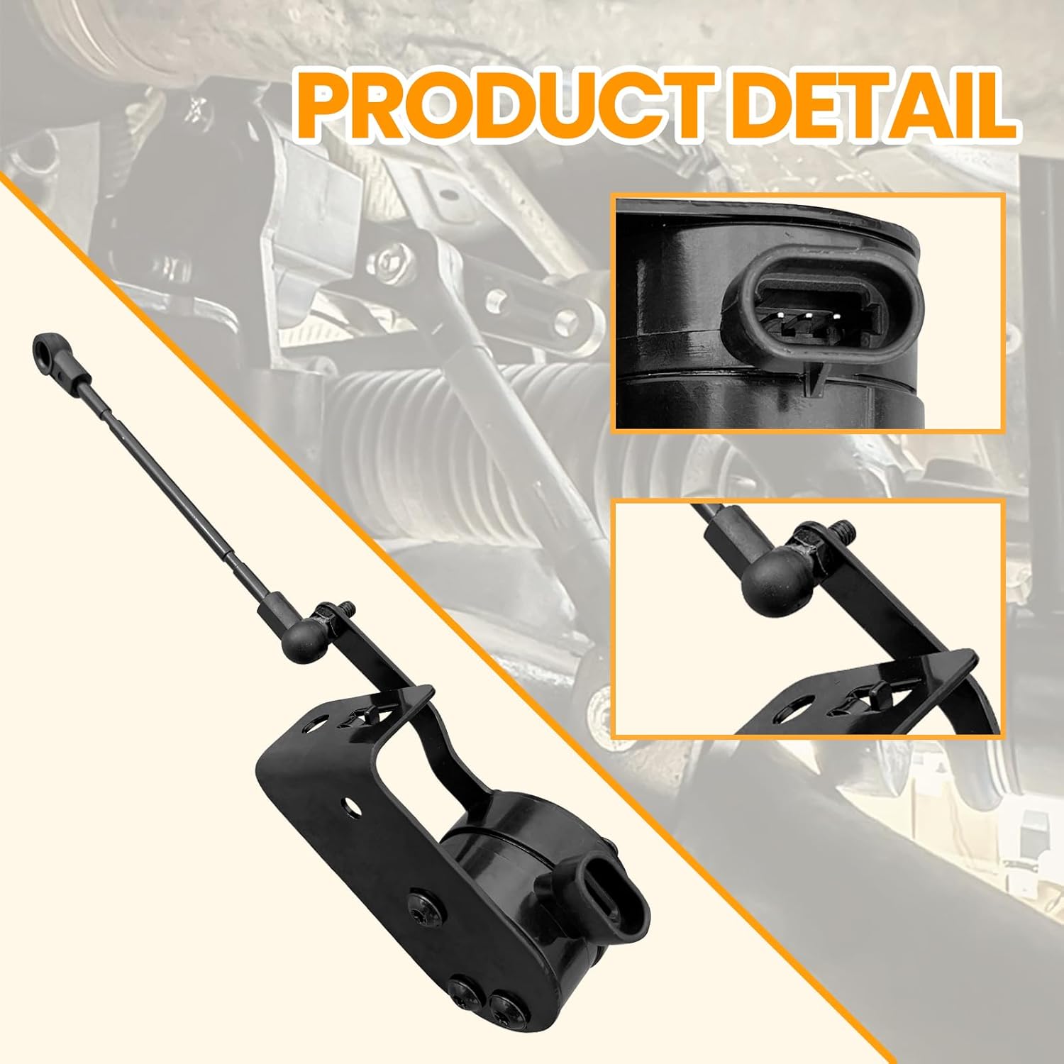 MILLISEC Front Right Suspension Ride Height Level Sensor Compatible with 2007-2014 Cadillac Escalade Chevy GMC Yukon Car Height Sensor OE Replace# 15098629, 926-784