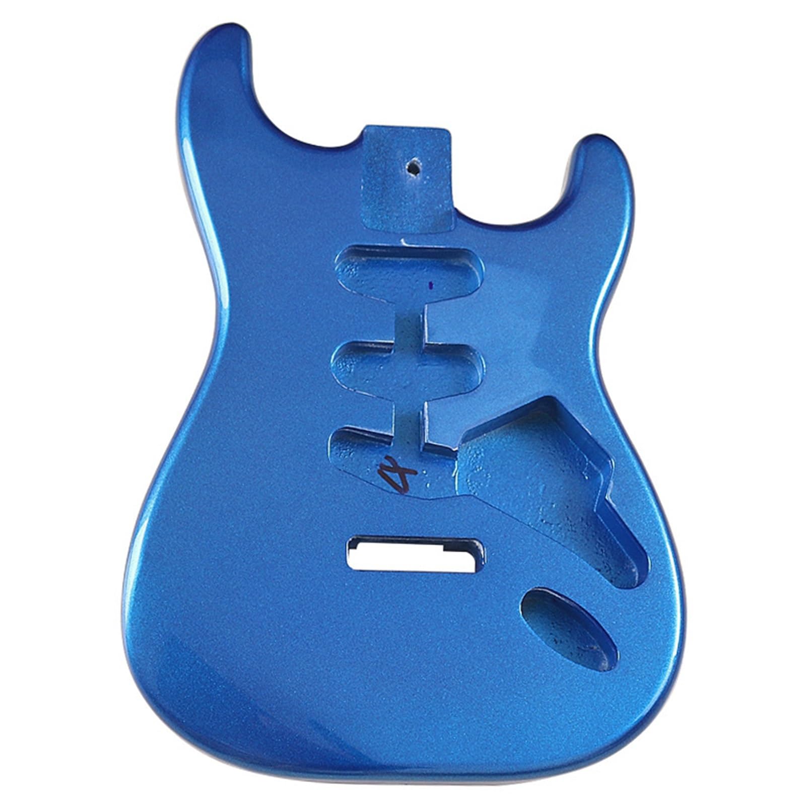 Guitar Body Kit Glossy Three Piece Metallic Blue Poplar Electric Guitar Body Modification DIY Accessories