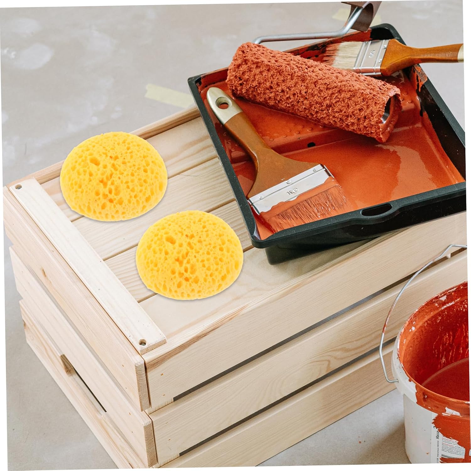 2Pcs Texture Sponge for Drywall Ceiling Repair Versatile Wall Painting Tool for Creating Stunning Textures Easy to Use and Convenient for Decor