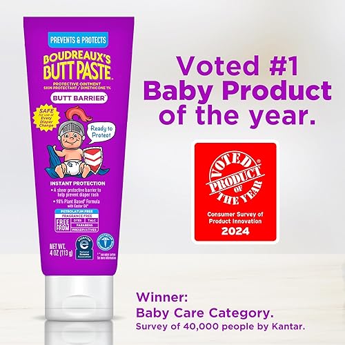 Miniatura 3 de Boudreaux's Butt Paste Ungüento de barrera a tope de 4 oz y frasco de 14 oz Ungüento para erupción de pañales de