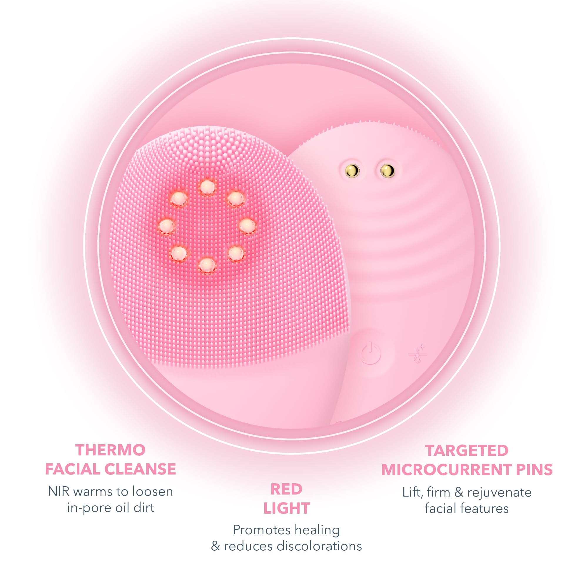 FOREO Luna 4 Plus Facial Cleansing Brush - Thermo Cleansing Facial - Anti Aging Microcurrent Facial Device - Normal Skin