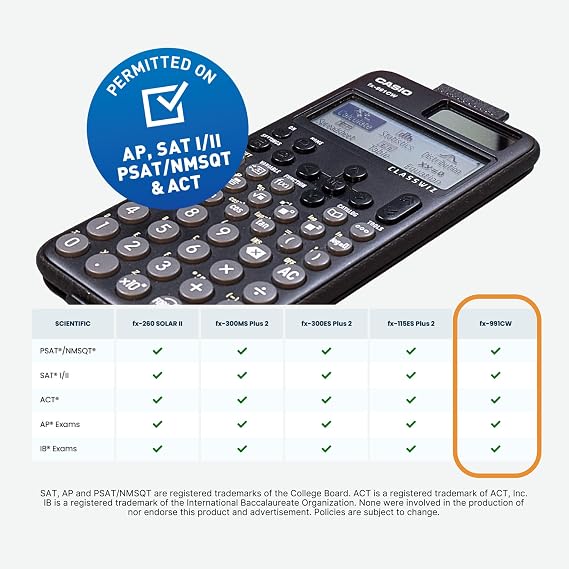 CASIO FX-991CW Advanced Scientific Calculator, Black, S