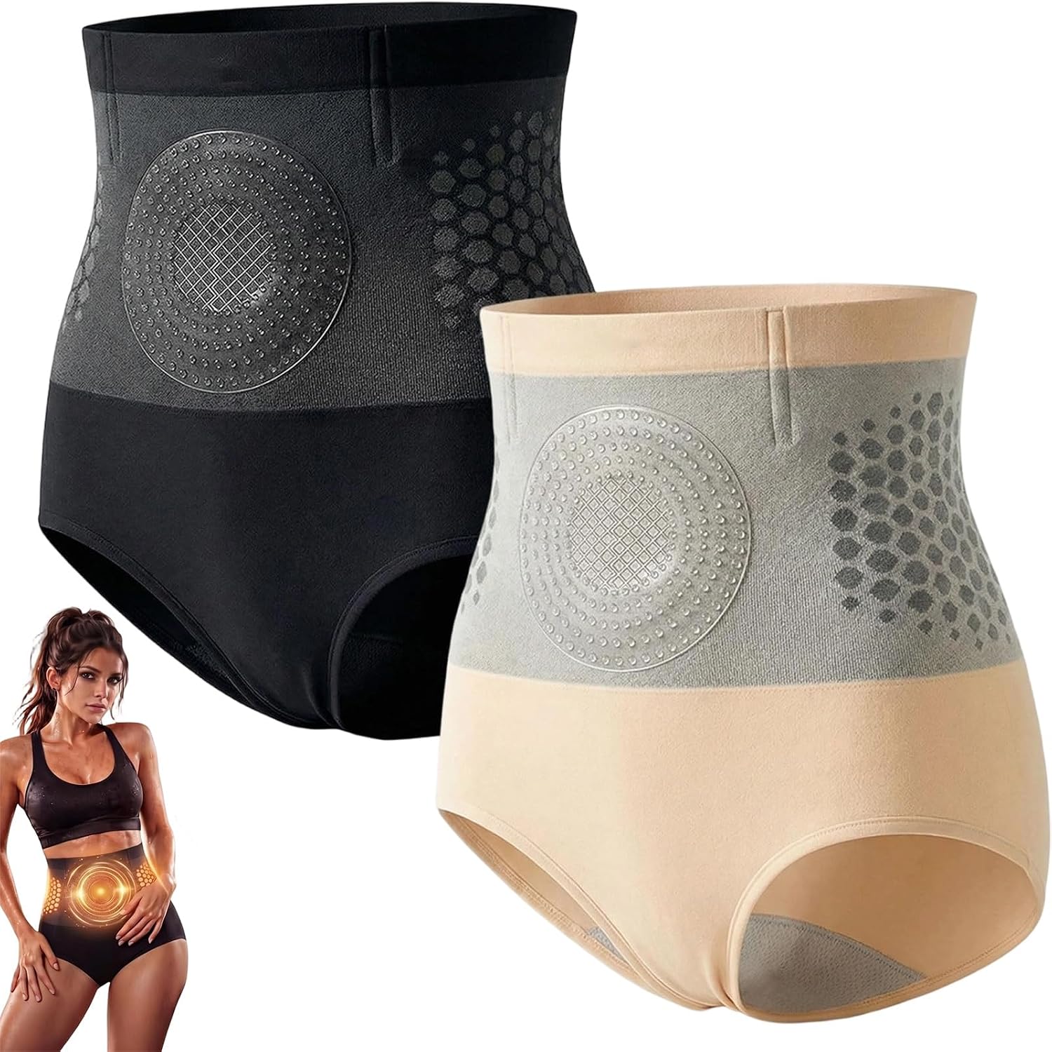 High Waisted Compression Sculpt Shorts for Women, Seamless Tummy Control Yoga Shorts