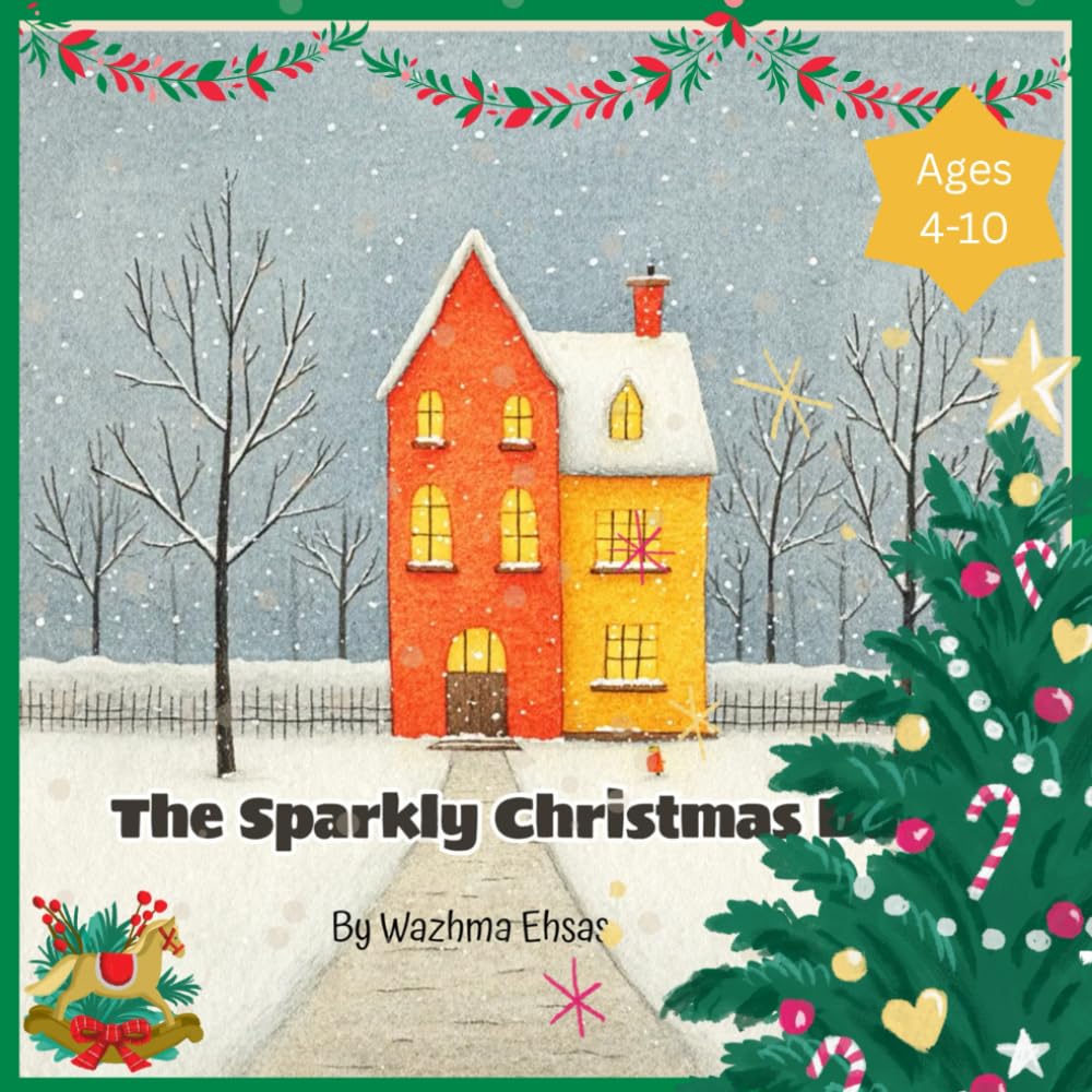 The Sparkly Christmas: A Magical Holiday Story with Fun Activities: A Heartwarming Christmas Adventure + Coloring Pages, Mazes & Hidden Objects for Kids Ages 3–10