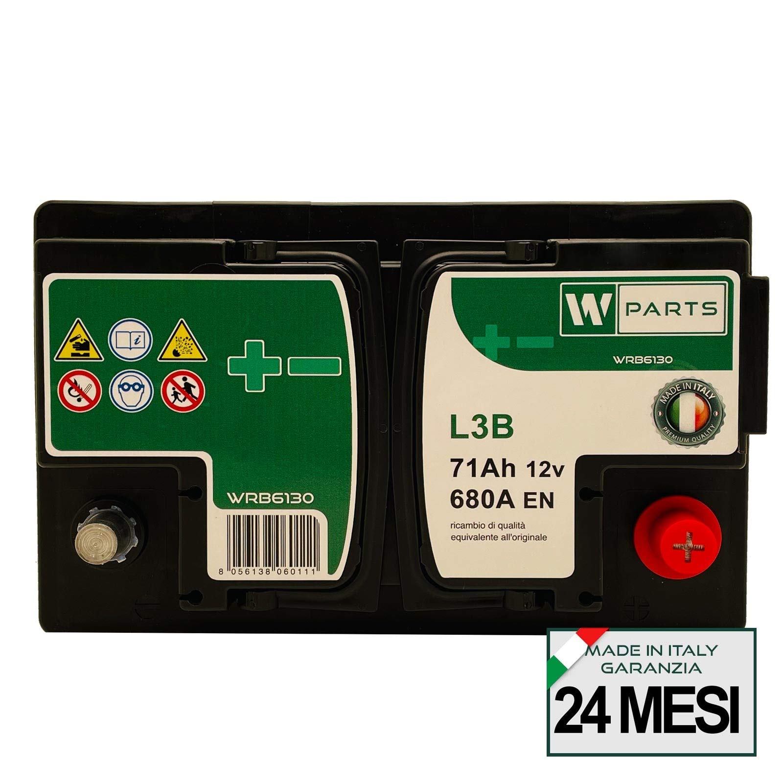 BATTERIA AUTO 71 Ah Bassa - 680A Spunto | Garanzia Italia 278x175x175 71ah - Foto 4