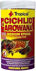 Ração Para Peixes Cichlid&Arowana Médioium Sticks 250ml 90g Tropical Tropical Para Peixes