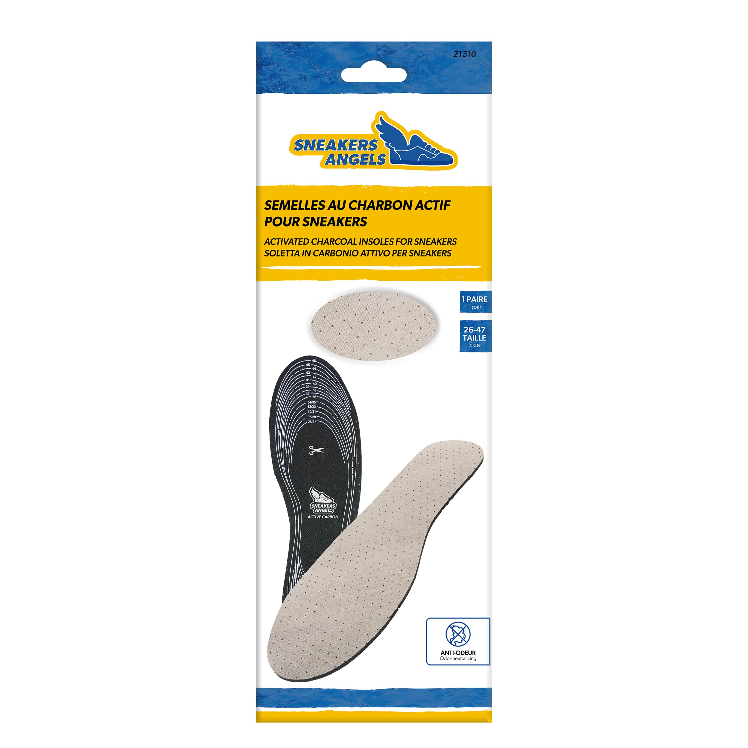 Sneakers Angels - Active Carbon Sole - Anti-Odor Insoles - Cuttable - White