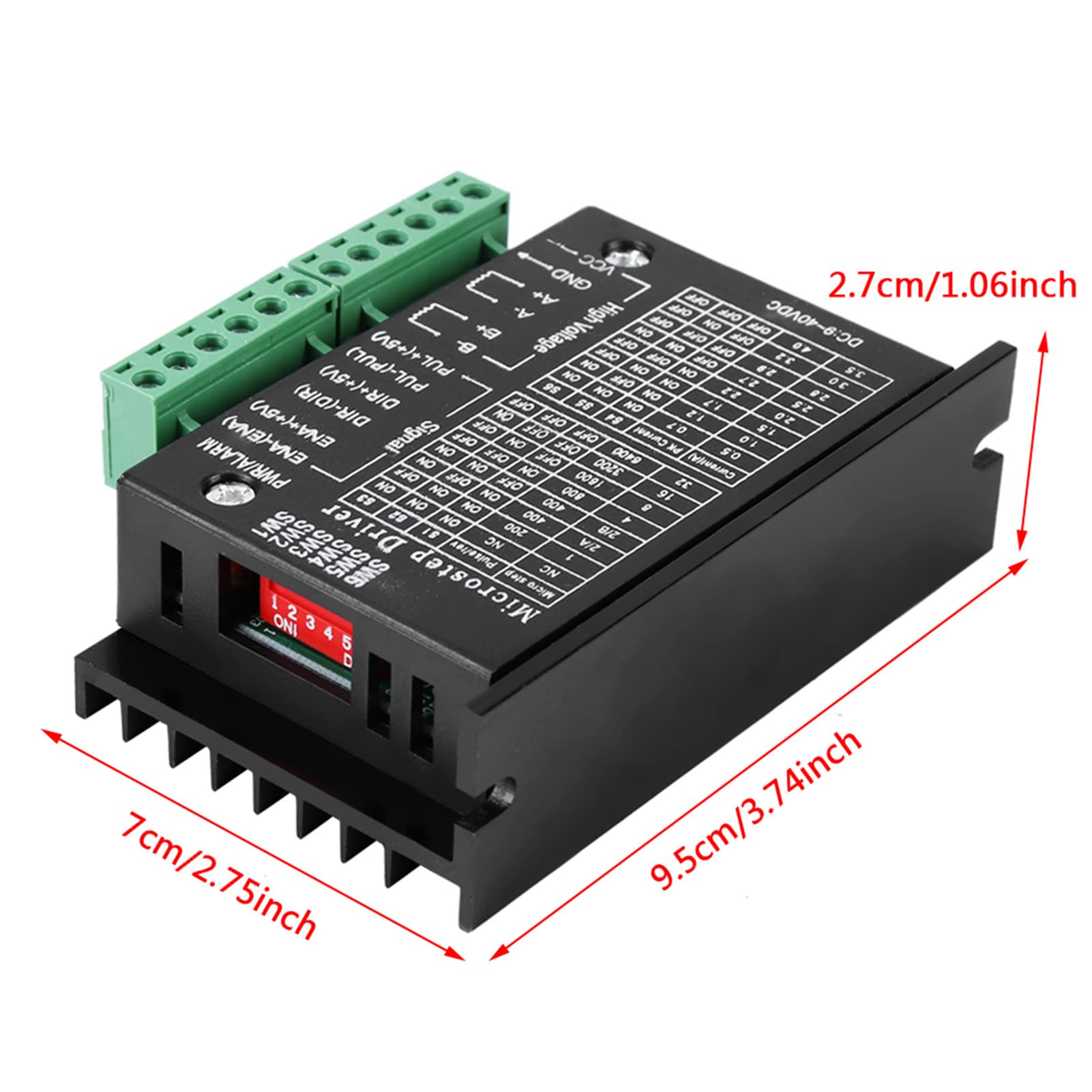 Contrôleur Moteur Pas à Pas DC 9-40V 160W - Module CNC, Courant 0.5-4A, 32 Micro-pas, Protection Surchauffe