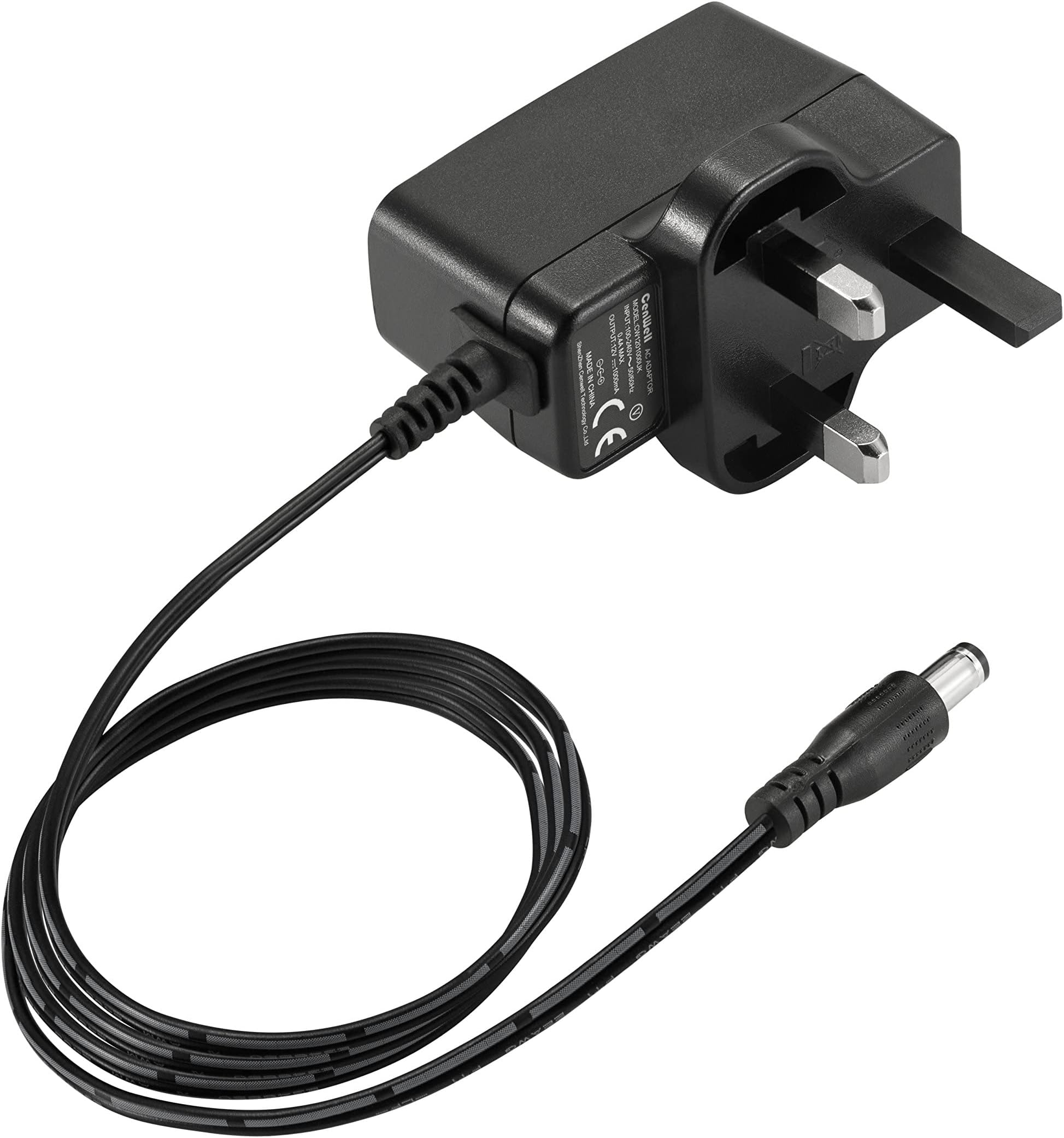 Security-01 AC to DC 12V 1A Power Adapter Supply, Plug UK 5.5mm x 2.1mm ...