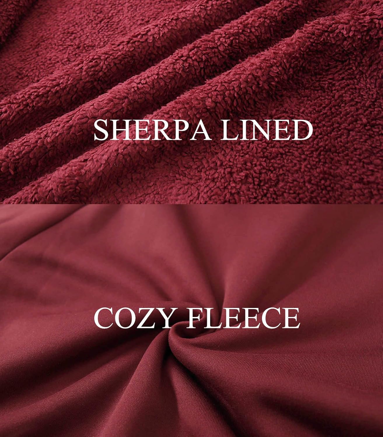 LeeHanTon Boys' Fashion Zip Up Hoodie Plain Comfort Fleece Jacket Youth Heavyweight Sherpa Lined Sweatshirts - Image 6