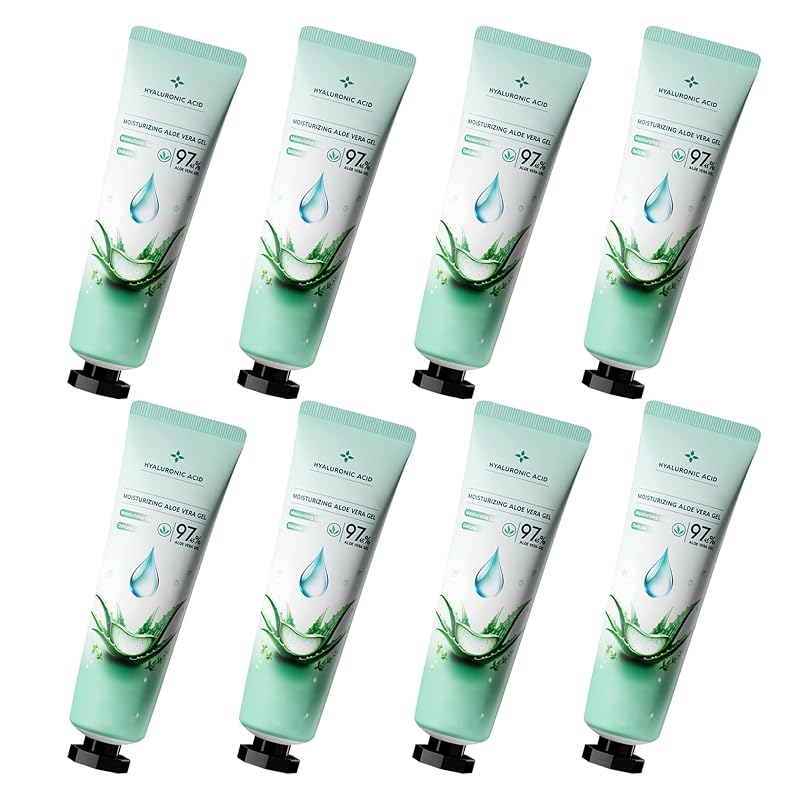 Gel de aloe vera LingHaoLH para rosto e corpo, 8 unidades de 30 mL
