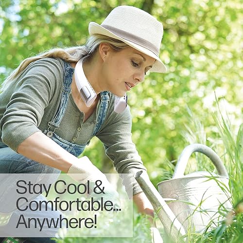 Miniatura 3 de Arctic Air Freedom Ultra - Ventilador de cuello de 3 velocidades, ventilador pequeño para uso en exteriores e interiores, ventilador recargable por