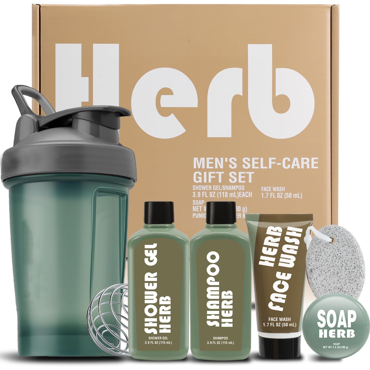 BODY & EARTH Männer Bad Geschenkset