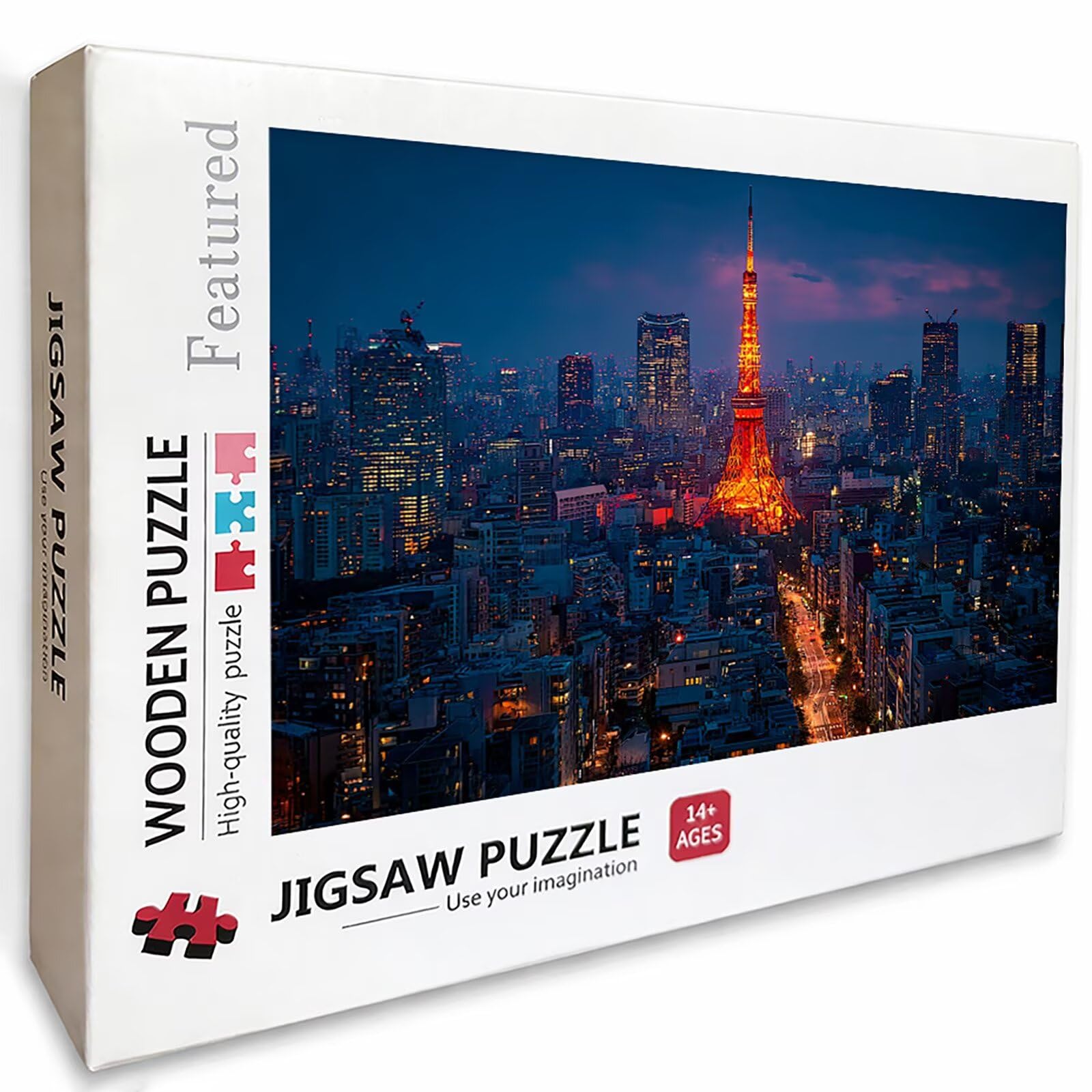 Stadt Puzzle 6000 Teile für Erwachsene, DIY Holzpuzzle 179x105cm, Holzpuzzle Erwachsene für Die Ganze Familie, Groß Deko Puzzles und Geschenke, Clevere Rätsel, Geschenk Mädchen, (Nachtansicht) Q-9929