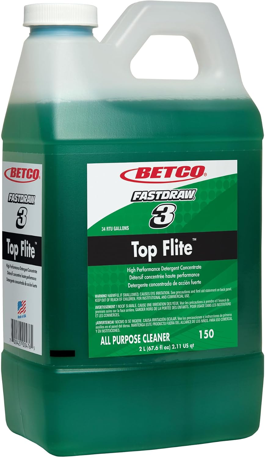 Betco Top Flite All-Purpose Cleaner, Fastdraw, 67.6 Oz, Case of 4