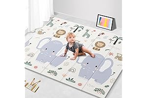 Extra Large Non-Toxic Foldable Play Mat for Growing Tots