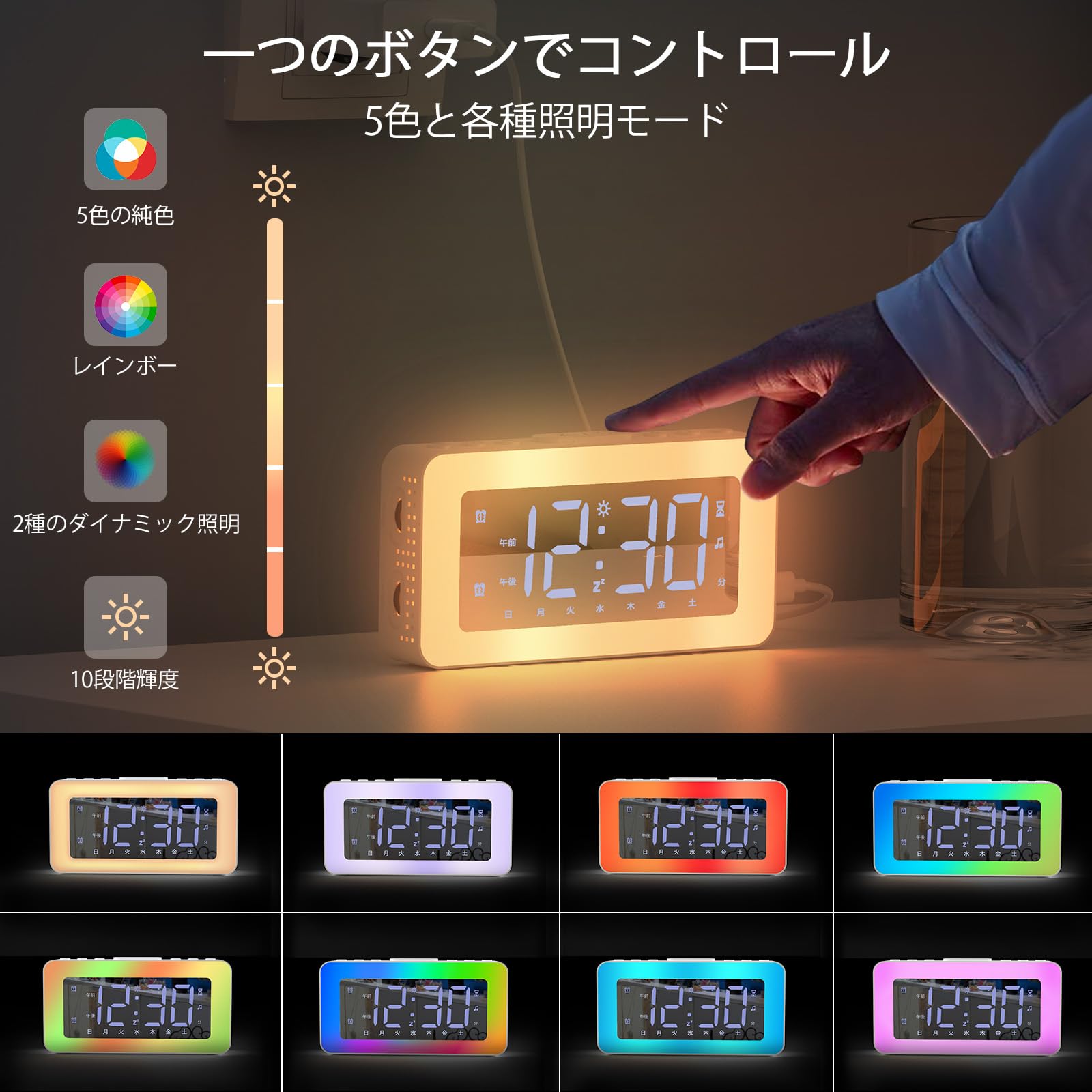 ☆Tick!Tack! Really?Really! 目覚まし時計 Amazon.co.jp: THIRFACHIGO 可愛い 子供 目覚まし時計 ライト