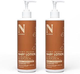 Dr. Natural Baby Lotion, Almond and Mandarin, 16 oz - Non-Greasy, Body Lotion for Dry Skin - Hypoallergenic, Paraben-Free, No Synthetic Fragrances