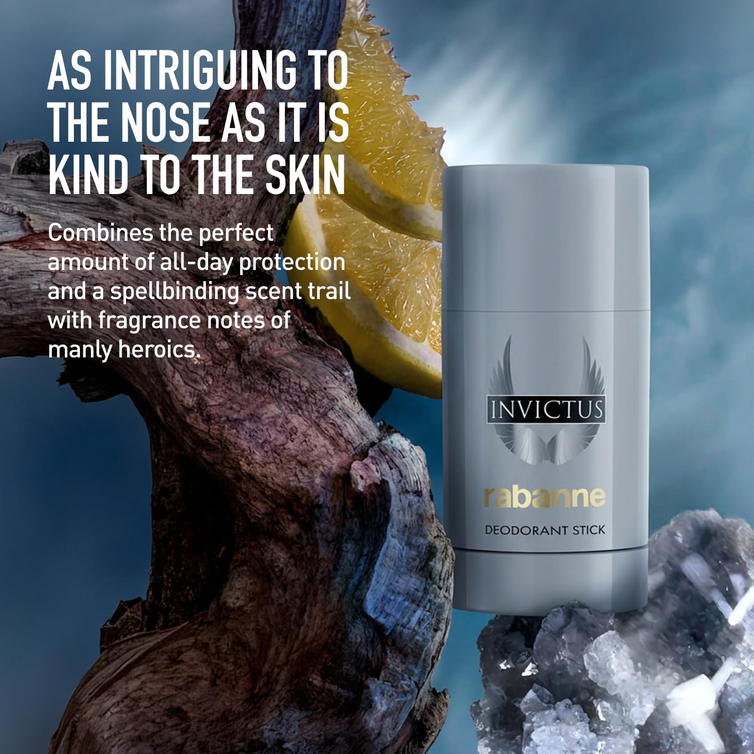 Rabanne Invictus Deodorant Stick for Men - Woody Aquatic Scent with Long Lasting Protection - Vibrant Sensual Body Spray Deodorant from Paris - Champion's All-Day Freshness, 2.5 oz - Image 3