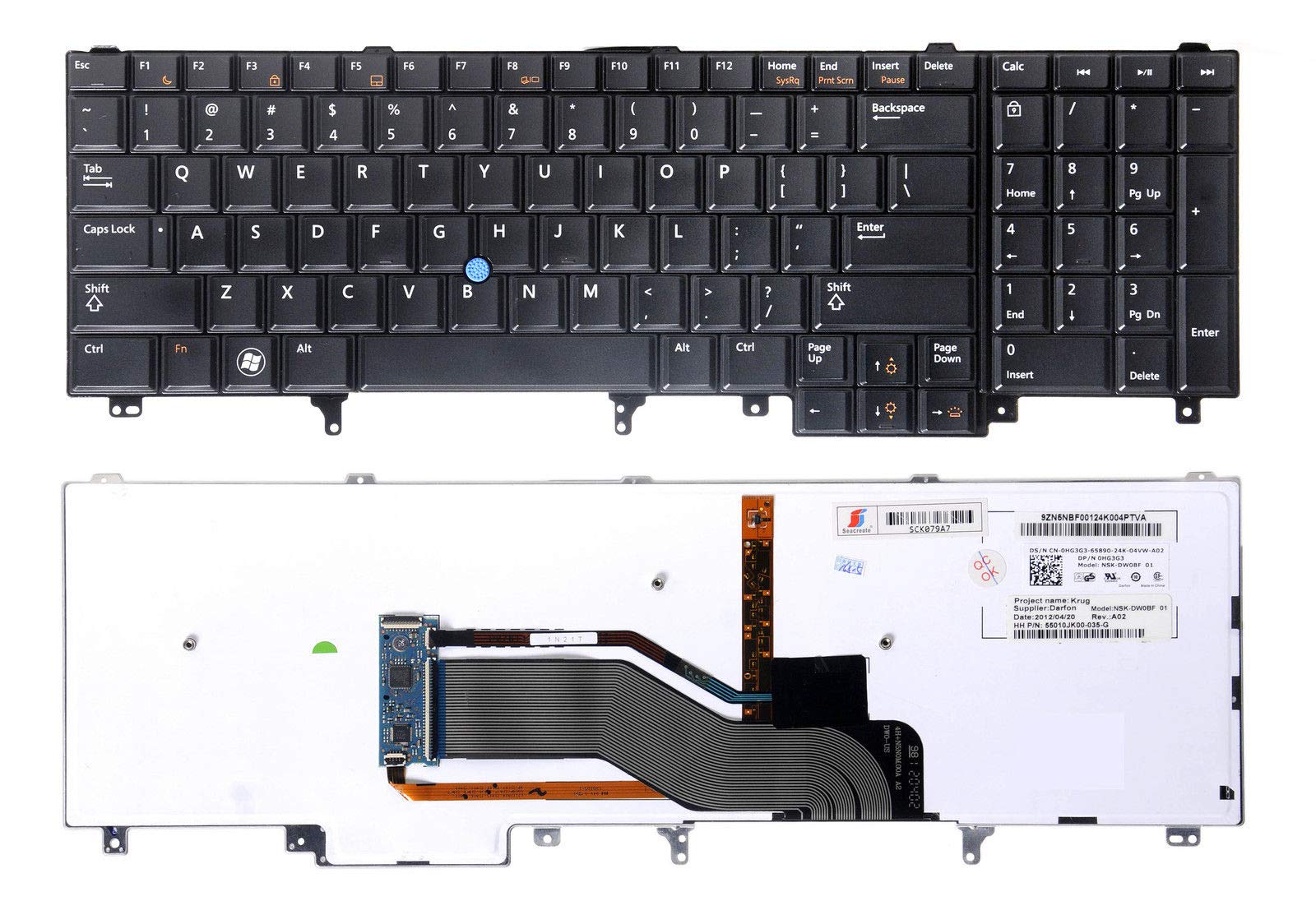 SellZone Replacement Laptop Keyboard Fully Compatible for E6540