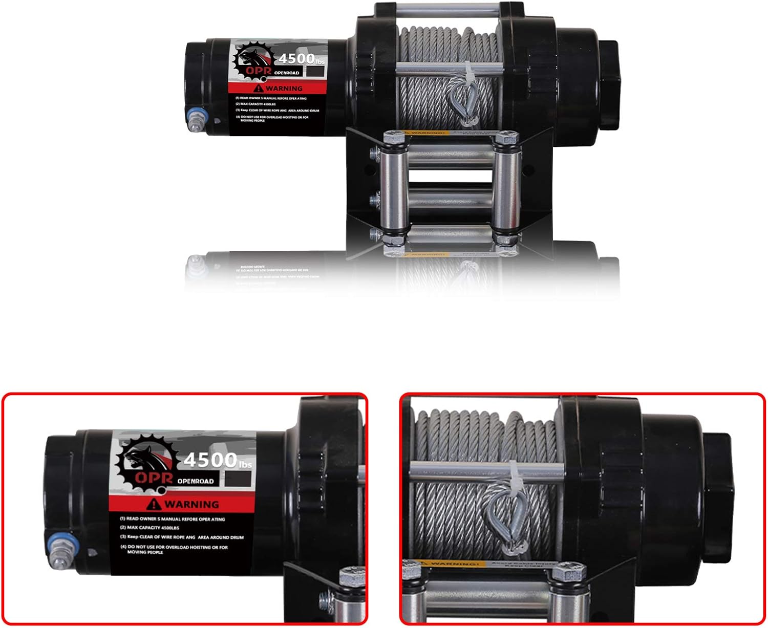 Flash Sale OPENROAD 4500Lbs 12 Volts Electric Winch, Winch for ATV/UTV/Boat, 4500Lbs /2041kg Electric Winch Kit, with 15m/49ft Winch Cable, Towing Off-Road Electric Winch Recovery kit (4500Lbs Black H) Authentic Crazy Deals OPENROAD 4500Lbs 12 Volts Electric Winch, Winch for ATV/UTV/Boat, 4500Lbs /2041kg Electric Winch Kit, with 15m/49ft Winch Cable, Towing Off-Road Electric Winch Recovery kit (4500Lbs Black H)