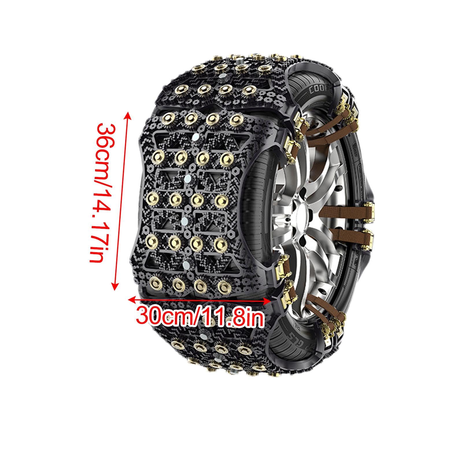 Cadena antideslizante para neumáticos, 6 cadenas de nieve para coche | herramientas universales de cadena de nieve, cadenas de neumáticos de camión, cadenas flexibles para neumáticos de nieve, bar