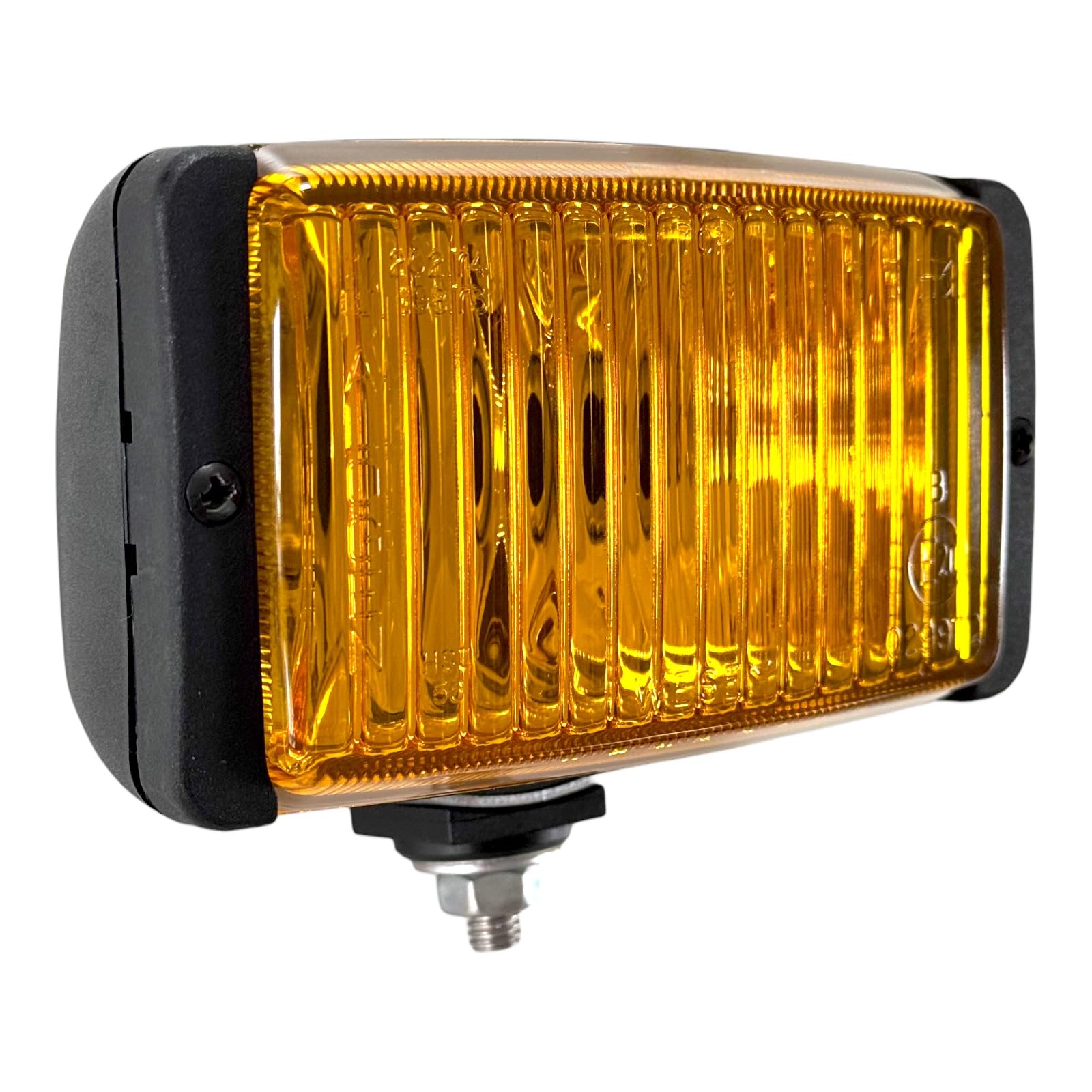 Set 2 Fari Fendinebbia Anteriori H3 Gialli - Luci Supplementari Universali 12V 55W (Lampadine Incluse) - Vetro Giallo Omologato E20 IP66 - Faretti per Auto 4x4 Camion Trattore