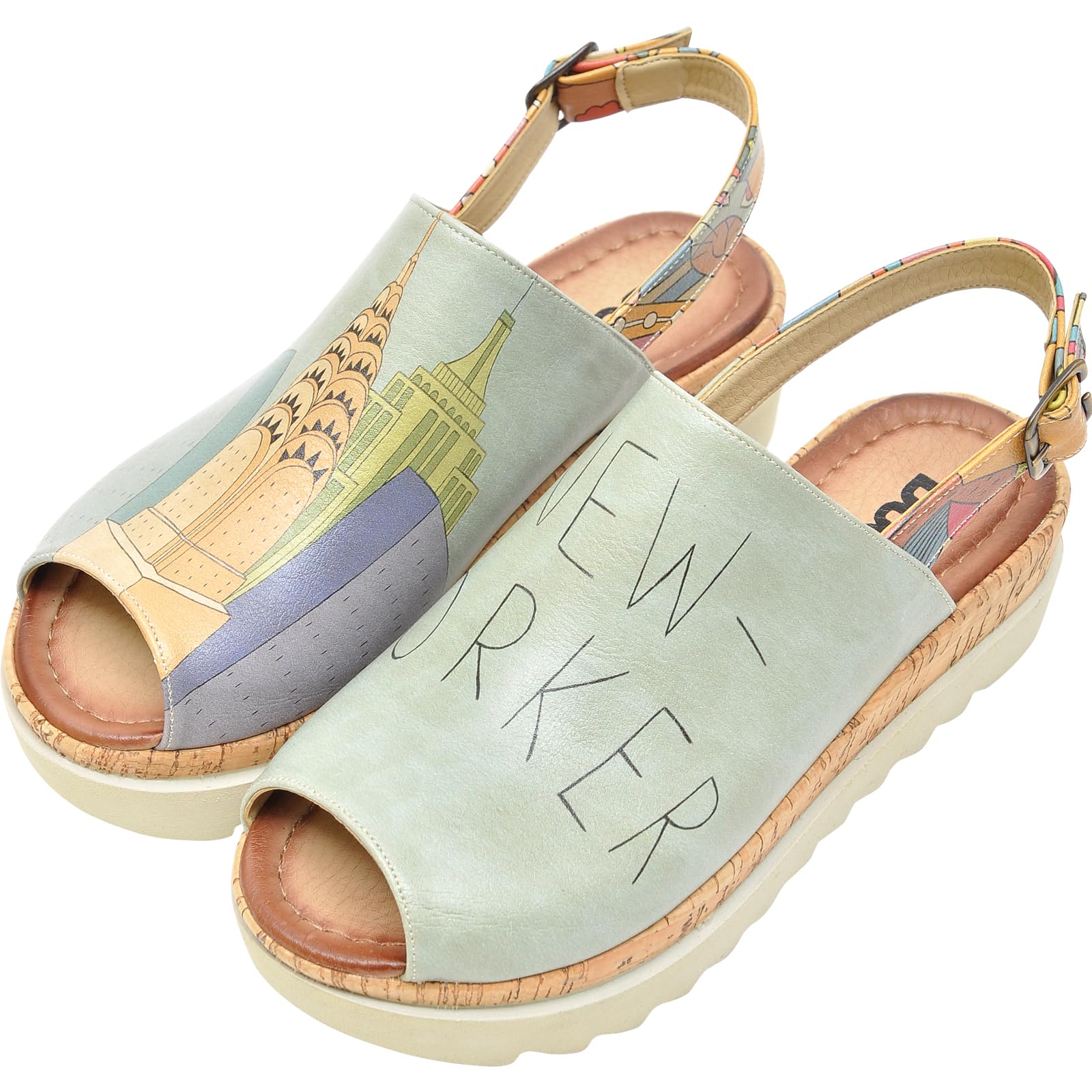 DOGO Platform Sandals Women - Vegan and Handmade Wedge Sandals for Women