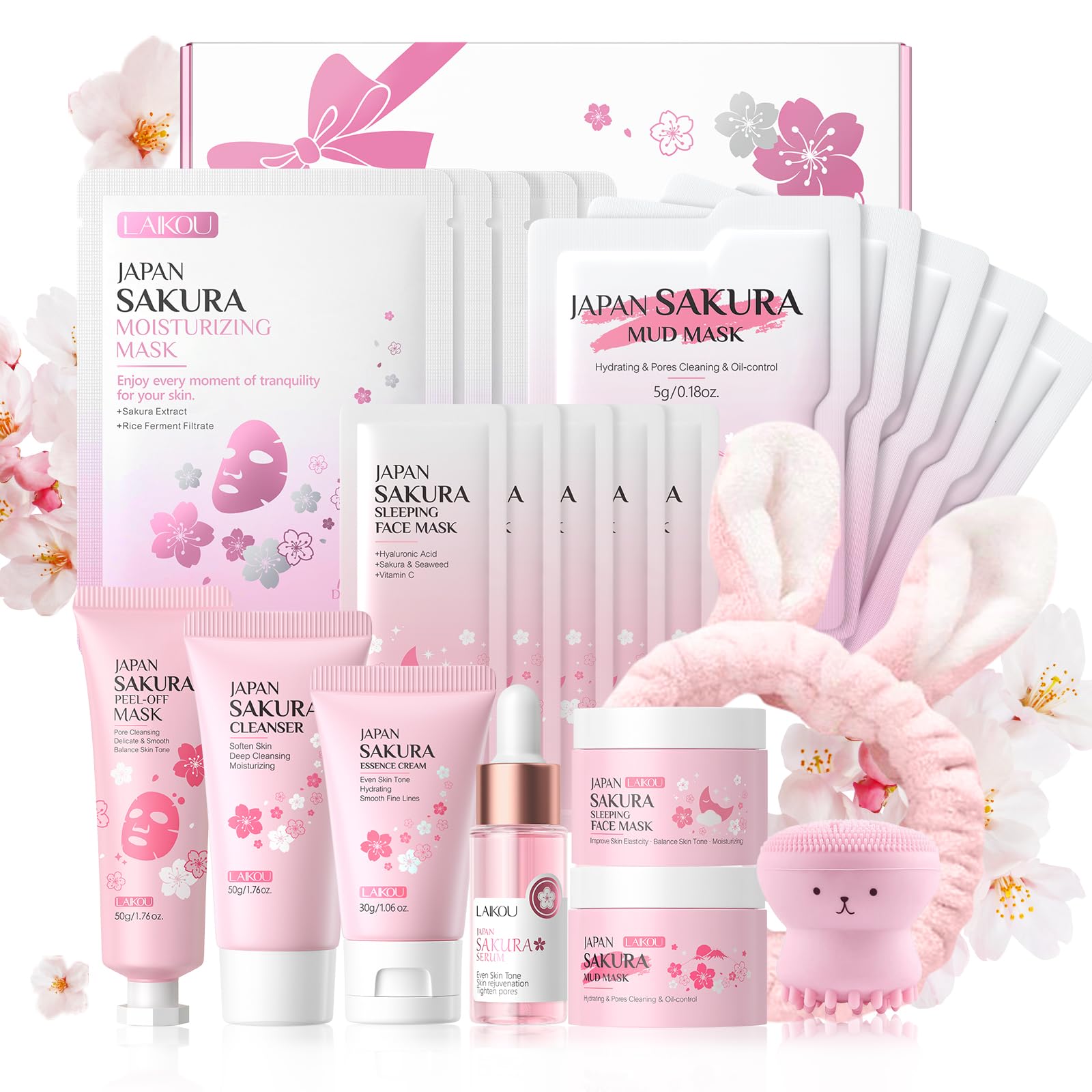 LAIKOU Sakura Face Mask Set