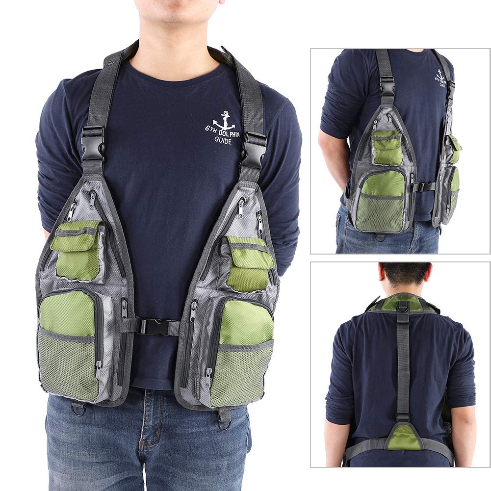 Gilet da Pesca Semplice in Rete Traspirante, Gilet Estivo Multitasche per Caccia da Lavoro, Viaggi Fotografici, Gilet Estivo Multifunzionale Ad Asciugatura Rapida, Attrezzatura da Pesca