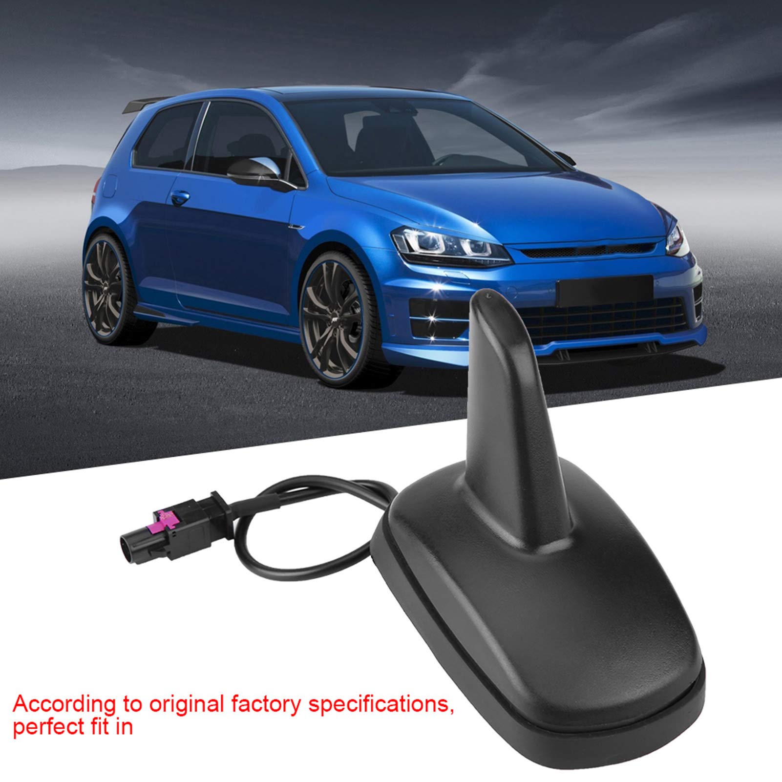 Antenna a Pinna di Squalo per Tetto Auto | Design Aerodinamico, Materiale ABS, per Golf 5 6 6R, per A3 A4 A6